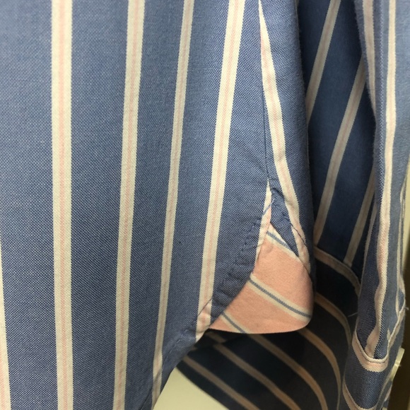 J. Crew Pink and Blue Striped Button Down Shirt - Picture 4 of 6